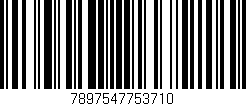 Código de barras (EAN, GTIN, SKU, ISBN): '7897547753710'