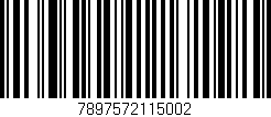 Código de barras (EAN, GTIN, SKU, ISBN): '7897572115002'
