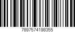 Código de barras (EAN, GTIN, SKU, ISBN): '7897574198355'