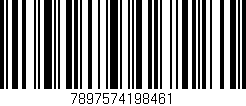 Código de barras (EAN, GTIN, SKU, ISBN): '7897574198461'