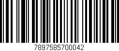 Código de barras (EAN, GTIN, SKU, ISBN): '7897585700042'
