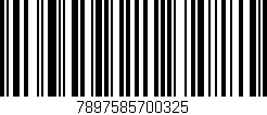 Código de barras (EAN, GTIN, SKU, ISBN): '7897585700325'