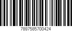 Código de barras (EAN, GTIN, SKU, ISBN): '7897585700424'