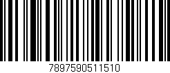 Código de barras (EAN, GTIN, SKU, ISBN): '7897590511510'