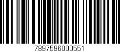 Código de barras (EAN, GTIN, SKU, ISBN): '7897596000551'