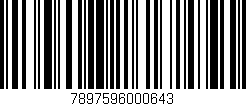 Código de barras (EAN, GTIN, SKU, ISBN): '7897596000643'