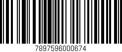 Código de barras (EAN, GTIN, SKU, ISBN): '7897596000674'
