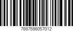 Código de barras (EAN, GTIN, SKU, ISBN): '7897596057012'