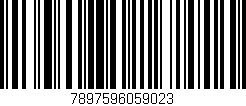 Código de barras (EAN, GTIN, SKU, ISBN): '7897596059023'