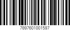 Código de barras (EAN, GTIN, SKU, ISBN): '7897601001597'