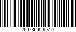 Código de barras (EAN, GTIN, SKU, ISBN): '7897609900519'