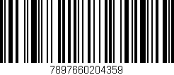 Código de barras (EAN, GTIN, SKU, ISBN): '7897660204359'