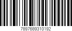 Código de barras (EAN, GTIN, SKU, ISBN): '7897689310192'