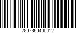 Código de barras (EAN, GTIN, SKU, ISBN): '7897699400012'