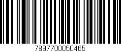 Código de barras (EAN, GTIN, SKU, ISBN): '7897700050465'