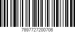 Código de barras (EAN, GTIN, SKU, ISBN): '7897727200706'