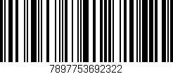 Código de barras (EAN, GTIN, SKU, ISBN): '7897753692322'