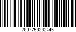 Código de barras (EAN, GTIN, SKU, ISBN): '7897758332445'