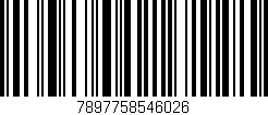 Código de barras (EAN, GTIN, SKU, ISBN): '7897758546026'
