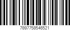 Código de barras (EAN, GTIN, SKU, ISBN): '7897758546521'