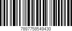 Código de barras (EAN, GTIN, SKU, ISBN): '7897758549430'