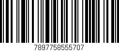 Código de barras (EAN, GTIN, SKU, ISBN): '7897758555707'