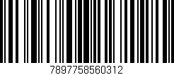 Código de barras (EAN, GTIN, SKU, ISBN): '7897758560312'