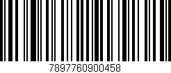 Código de barras (EAN, GTIN, SKU, ISBN): '7897760900458'
