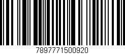 Código de barras (EAN, GTIN, SKU, ISBN): '7897771500920'
