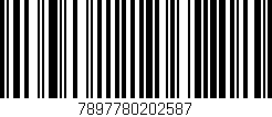 Código de barras (EAN, GTIN, SKU, ISBN): '7897780202587'