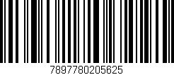 Código de barras (EAN, GTIN, SKU, ISBN): '7897780205625'