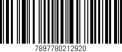 Código de barras (EAN, GTIN, SKU, ISBN): '7897780212920'