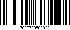 Código de barras (EAN, GTIN, SKU, ISBN): '7897799503927'