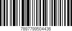 Código de barras (EAN, GTIN, SKU, ISBN): '7897799504436'