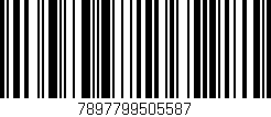 Código de barras (EAN, GTIN, SKU, ISBN): '7897799505587'