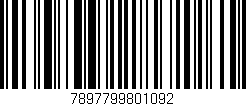 Código de barras (EAN, GTIN, SKU, ISBN): '7897799801092'