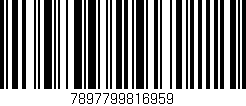 Código de barras (EAN, GTIN, SKU, ISBN): '7897799816959'