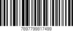 Código de barras (EAN, GTIN, SKU, ISBN): '7897799817499'