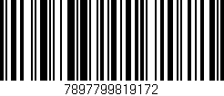 Código de barras (EAN, GTIN, SKU, ISBN): '7897799819172'