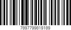 Código de barras (EAN, GTIN, SKU, ISBN): '7897799819189'