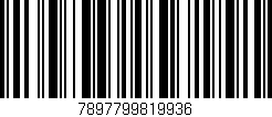 Código de barras (EAN, GTIN, SKU, ISBN): '7897799819936'