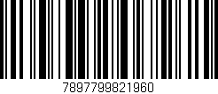 Código de barras (EAN, GTIN, SKU, ISBN): '7897799821960'