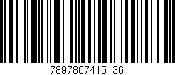 Código de barras (EAN, GTIN, SKU, ISBN): '7897807415136'