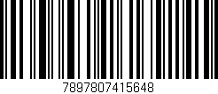 Código de barras (EAN, GTIN, SKU, ISBN): '7897807415648'