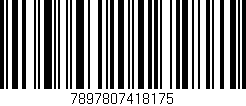 Código de barras (EAN, GTIN, SKU, ISBN): '7897807418175'