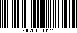 Código de barras (EAN, GTIN, SKU, ISBN): '7897807418212'