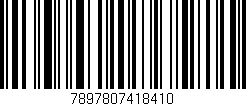 Código de barras (EAN, GTIN, SKU, ISBN): '7897807418410'