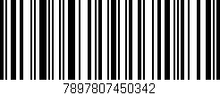 Código de barras (EAN, GTIN, SKU, ISBN): '7897807450342'