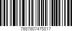 Código de barras (EAN, GTIN, SKU, ISBN): '7897807475017'