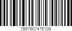 Código de barras (EAN, GTIN, SKU, ISBN): '7897807475109'